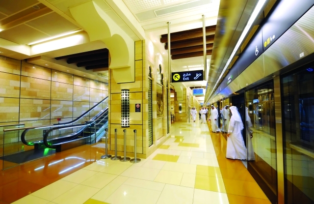 "من داخل احدى المحطات"