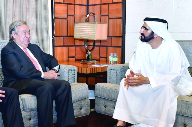 "سموه خلال اطلاعه على أوضاع اللاجئين حول العالم"
