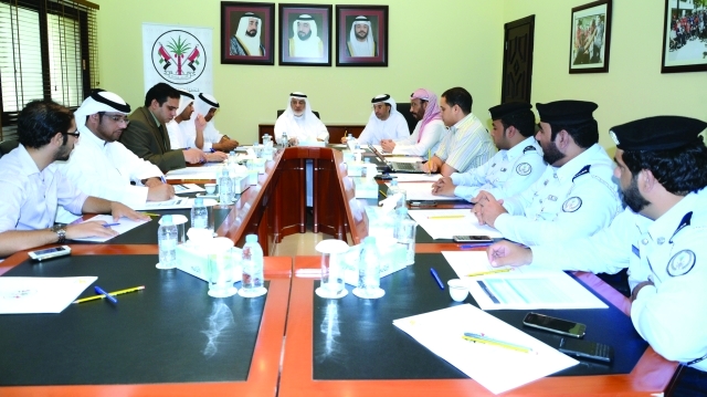 "جانب من اجتماع اللجنة المنظمة برئاسة الفردان من المصدر"