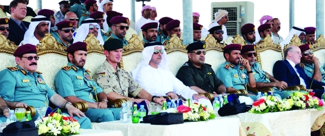 "سيف بن زايد وعدد من القيادات خلال التمرين من المصدر"