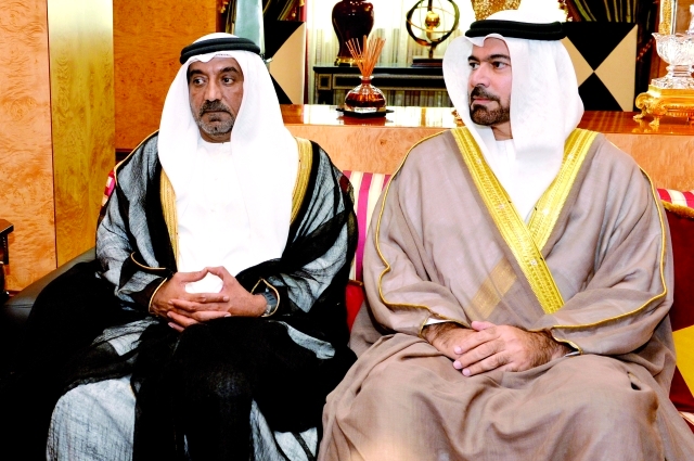 "أحمد بن سعيد ومحمد القرقاوي لدى استقبال رئيس الوزراء الجورجي"