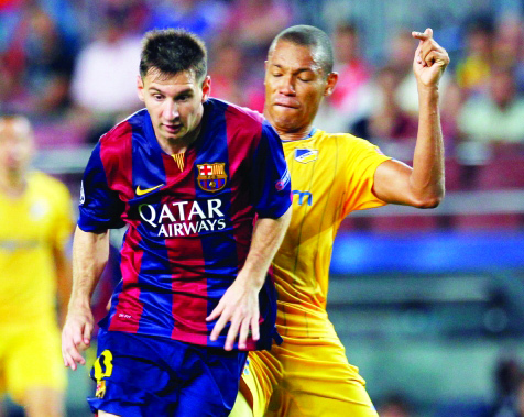 "برشلونة ظهر بطريقة سلبية أمام ابويل أ ف ب"