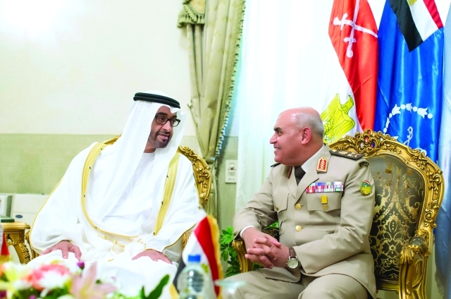 "محمد بن زايد وصدقي صبحي"