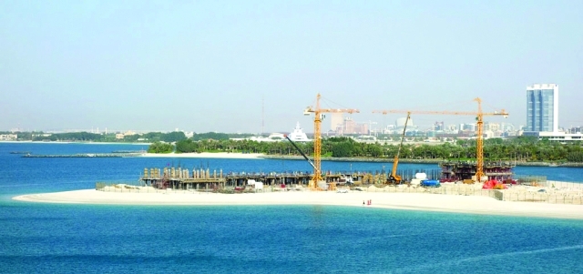 "-\tجانب من الأعمال الإنشائية"