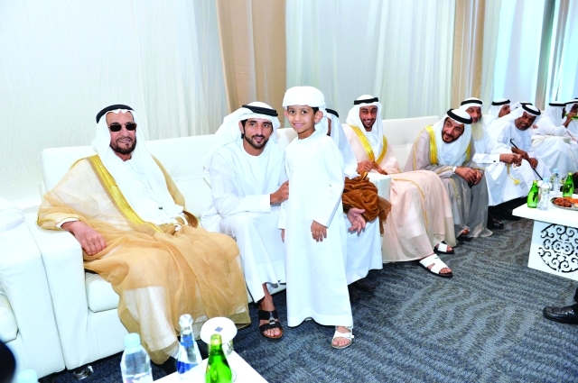 "ولي عهد دبي خلال الحفل"
