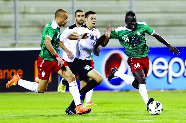 "جانب من لقاء الوحدات والأهلي البيان"