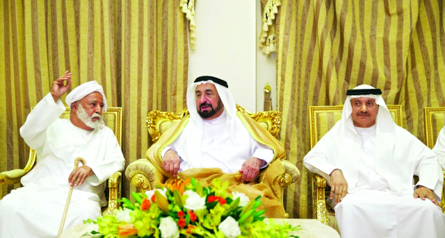 "سلطان القاسمي خلال زيارته وادي الحلو \t\t\t\t\t\t\t\t وام"