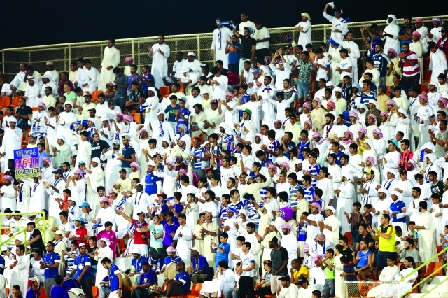"جماهير العين آزرت فريقها بقوة أمام عجمان وتنتظر الهلال البيان"