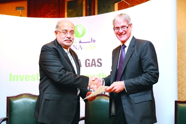 "عقب توقيع الاتفاق مع شركة دانة غاز\tمن المصدر"