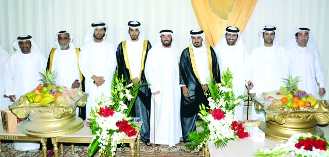 "سيف المشغوني وعبدالله الراشدي والعريسان وعدد من الحضور"