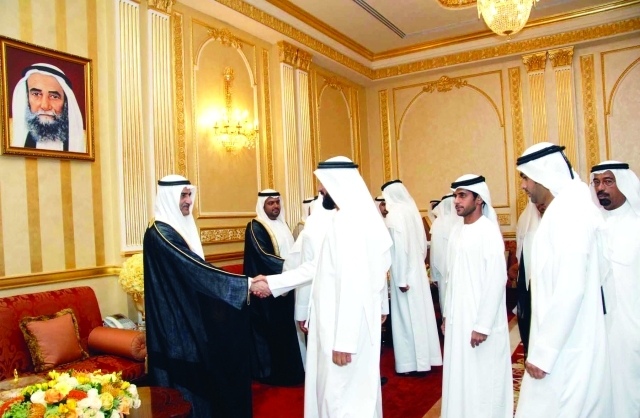 ".. ويتلقى التهاني بالمناسبة"