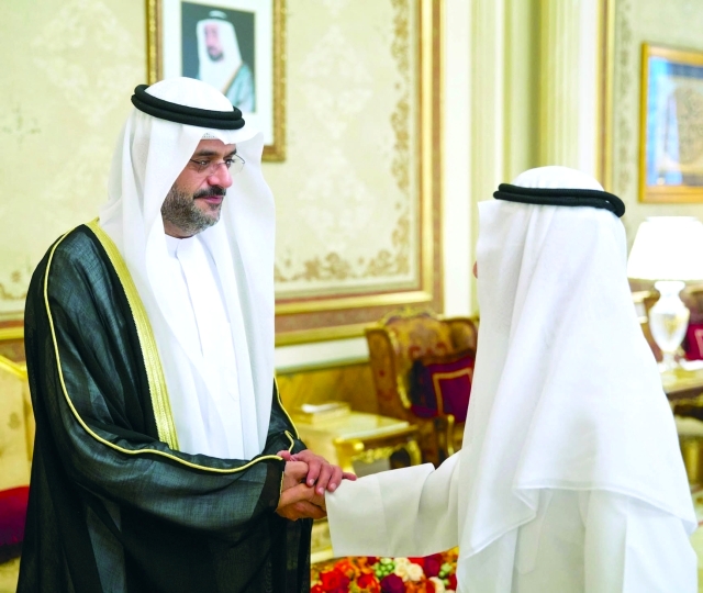 "سلطان بن محمد بن سلطان يتقبل التهاني \t\t\t وام"