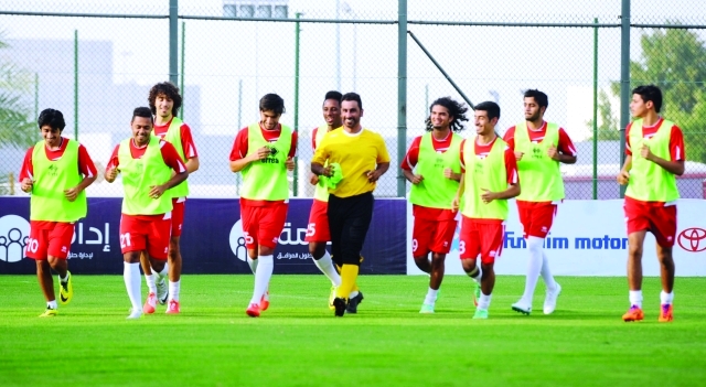 "الأبيض الشاب اختتم تدريباته بتفاؤل كبير البيان"
