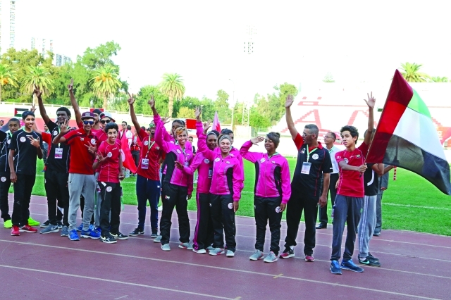 "وفد الإمارات في حفل افتتاح البطولة العربية - البيان"