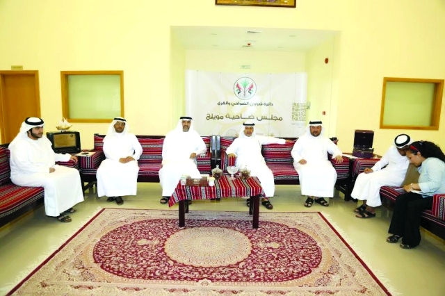 "«البيان» خلال اللقاء مع رؤساء واعضاء المجالسمن المصدر"