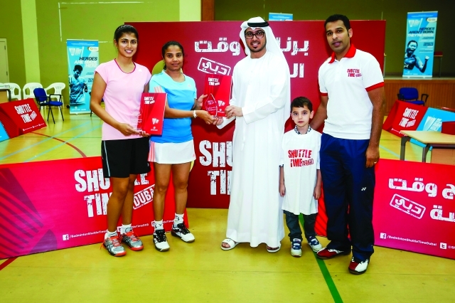 "Shuttle Time Dubai Women's Doubles Winners"