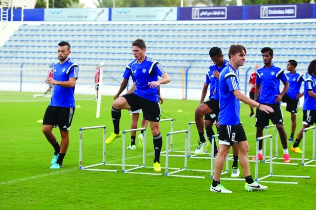 "جانب من تدريبات النصرالبيان"