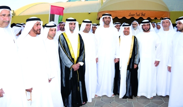 "سعيد بن زايد وعبدالله محمد بن خالد وفرج بن حمودة وحمد علي الدرمكي"