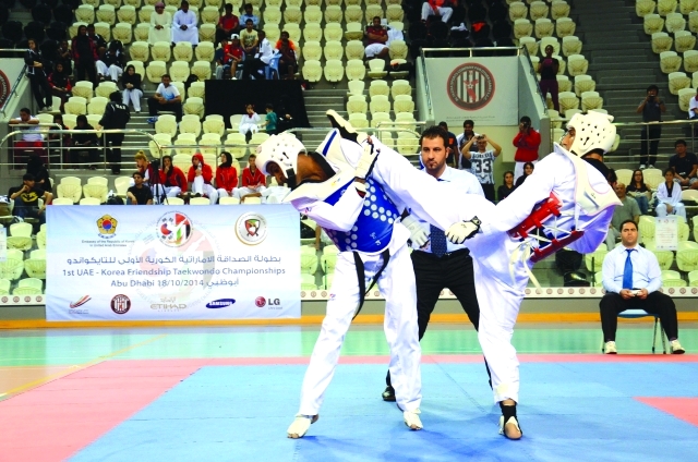"جانب من اللقاءات الاستعراضية في البطولةالبيان"