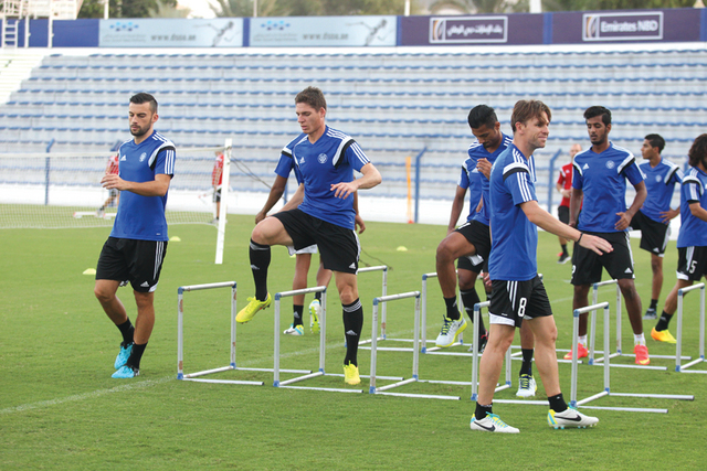 "جانب من استعدادات النصر البيان"