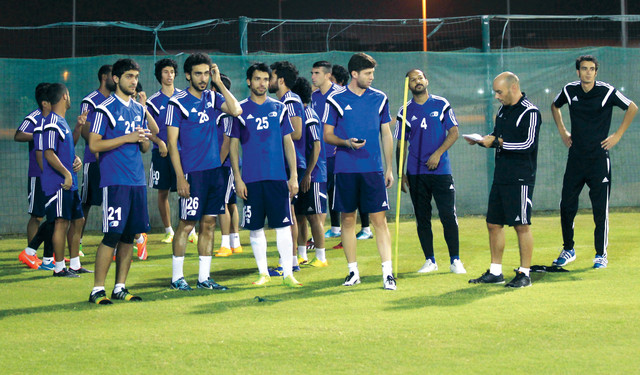 "السماوي كثف من تحضيراته للمباراة البيان"