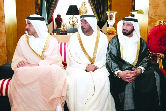 "عبدالله بن زايد وأحمد بن سعيد ومحمد الشيباني"