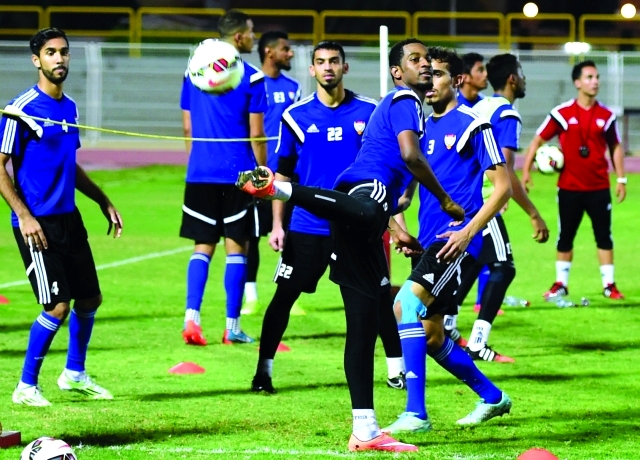 "الأبيض يتدرب في الدمام استعداداً لودية لبنانتصوير - هشام تيكنوين"