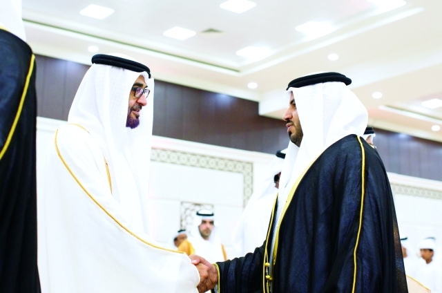 "سعود المعلا ومحمد بن زايد"