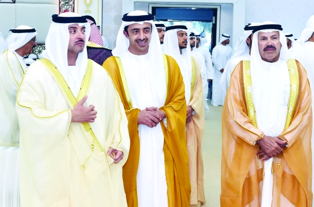 "هزاع وعبدالله بن زايد ومصبح الفتان"