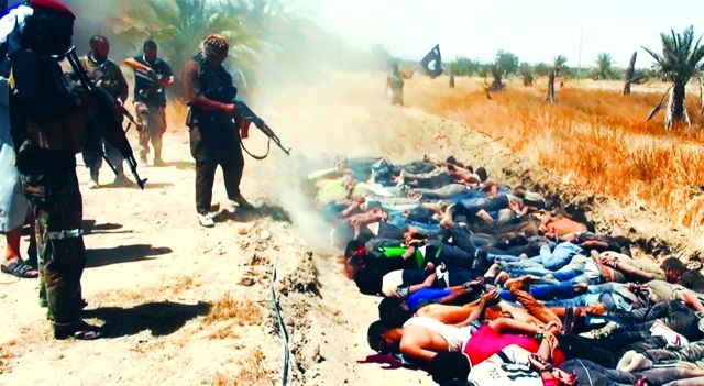 "إحدى مجازر داعش في العراق - من المصدر"