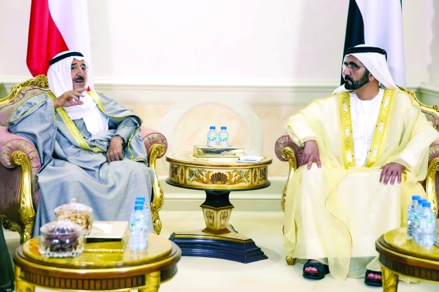 "محمد بن راشد وأمير الكويت"