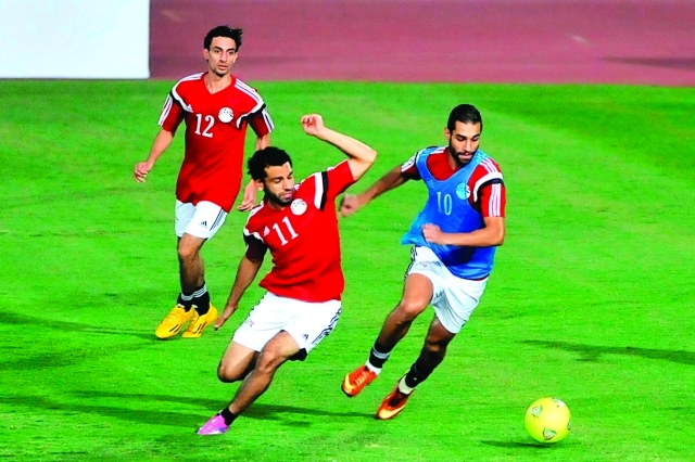"تدريبات منتخب مصر \t أرشيفية"