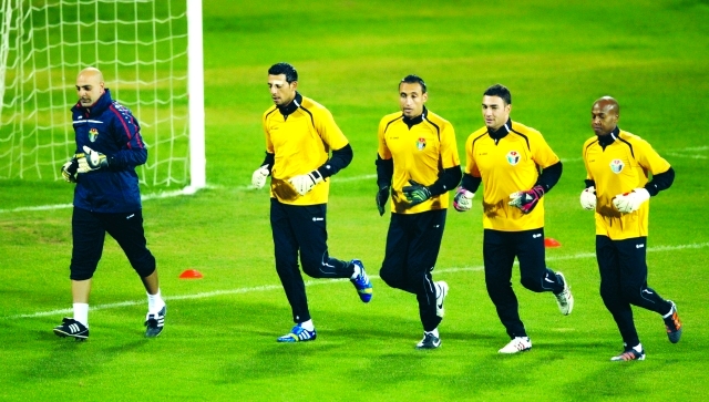 "جانب من تدريبات المنتخب الأردني\tالبيان"