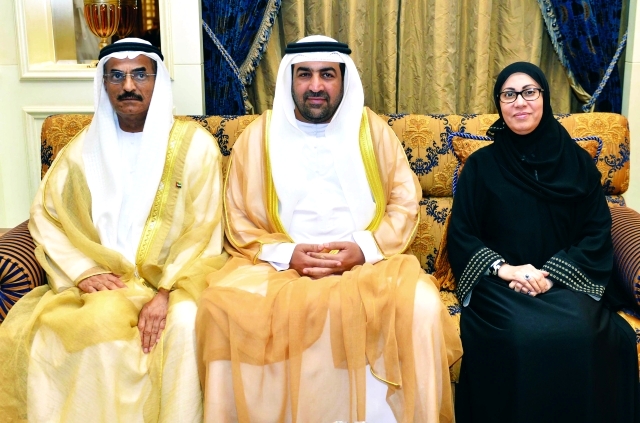 "مريم الرومي وعبدالله النعيمي وراشد بن فهد"