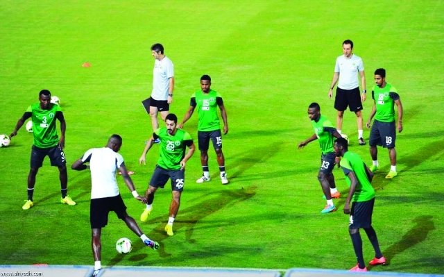 "تدريبات المنتخب السعودي البيان"
