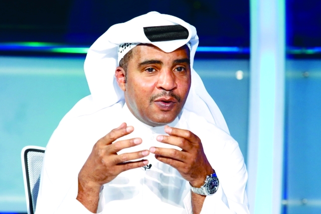 "مبارك غانم محلل رياضي في برنامج, رادار, قناة دبي الرياضية,سيبتمبر,21,2014,تصوير عماد علاءالدين"