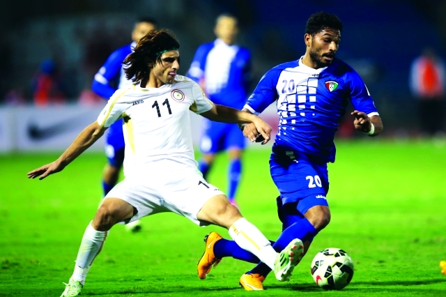 "الكويت في مباراته مع العراق"