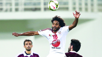 "الشارقة انتزع التعادل من الوحدة \tتصوير ــ مجدي اسكندر"