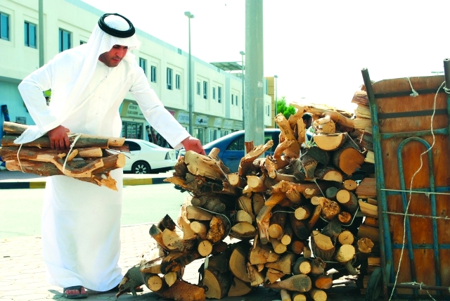 "شراء الحطب"