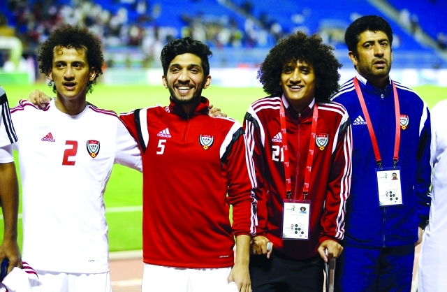 "عموري مع عامر عبد الرحمن وشقيقه \"عجب\" -البيان"