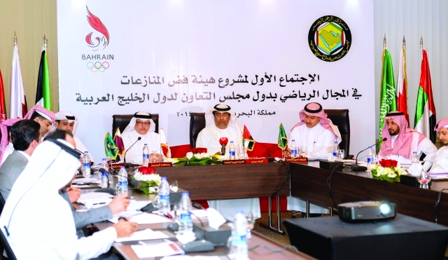 "جانب من الاجتماع الأول للجنة"