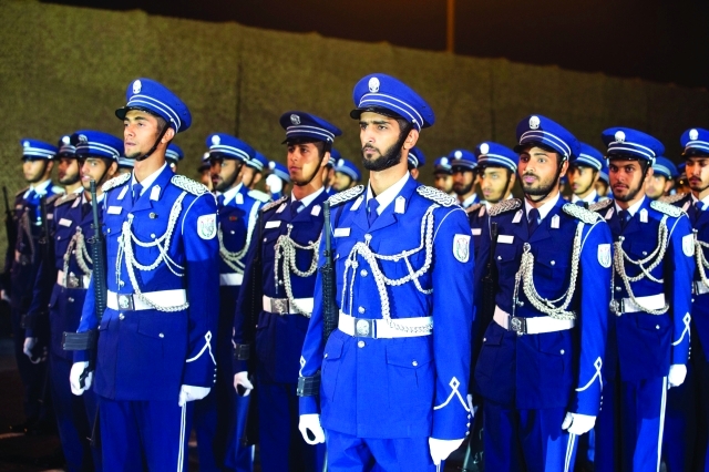 "جانب من العرض العسكري خلال الأوبريت"