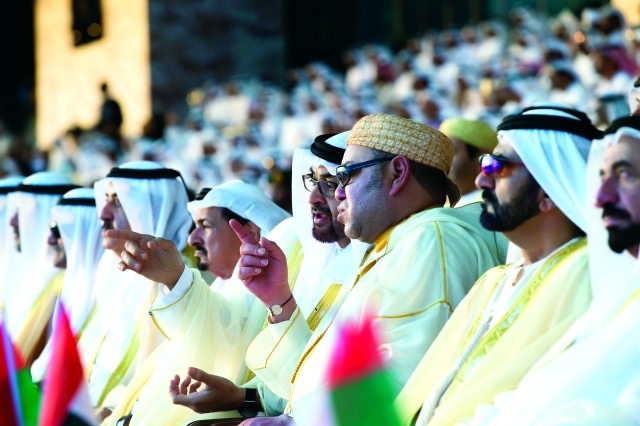 "سموه والحكام ومحمد بن زايد وملك المغرب"