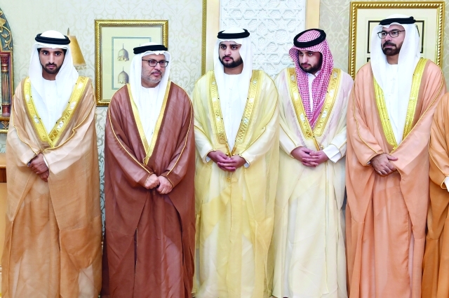 "حمدان ومكتوم وأحمد بن محمد ومحمد القرقاوي وأنور قرقاش"