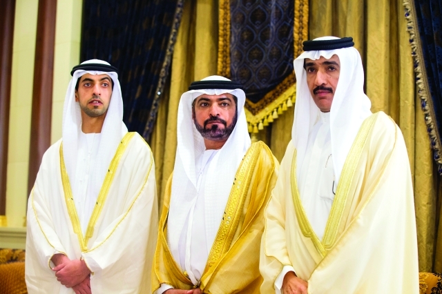 "خالد بن زايد وحمدان بن مبارك وأحمد الزعابي"