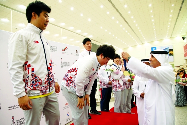 "الفريق الكوري الفائز بنهائي زوجي الرجال"