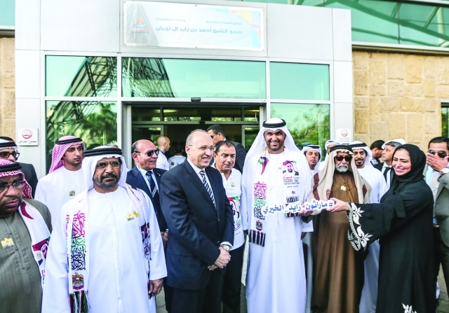 "خلال افتتاح مستشفى سرطان الأطفال"