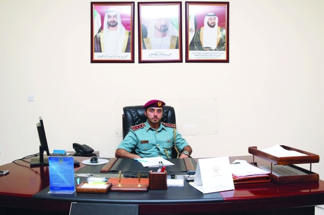 "غانم زايد المزروعي مدير مكتب القائد العام للدفاع المدني"