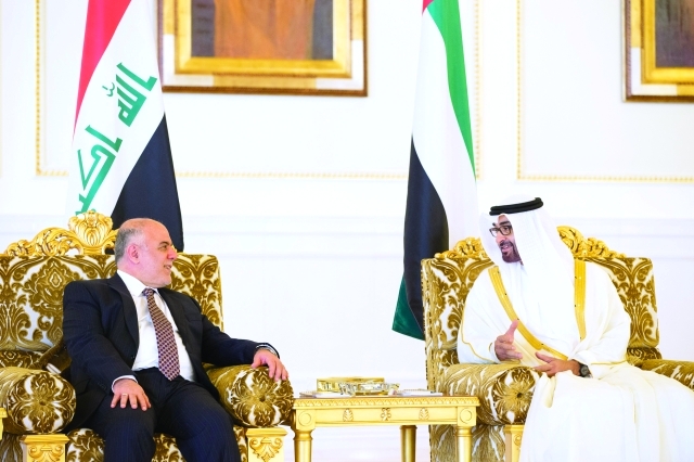 "سموه في حديث مع رئيس الوزراء العراقي"