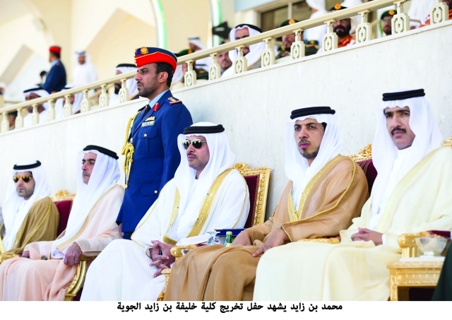 "هزاع وسيف ومنصور بن زايد وأحمد الزعابي وهزاع بن طحنون"